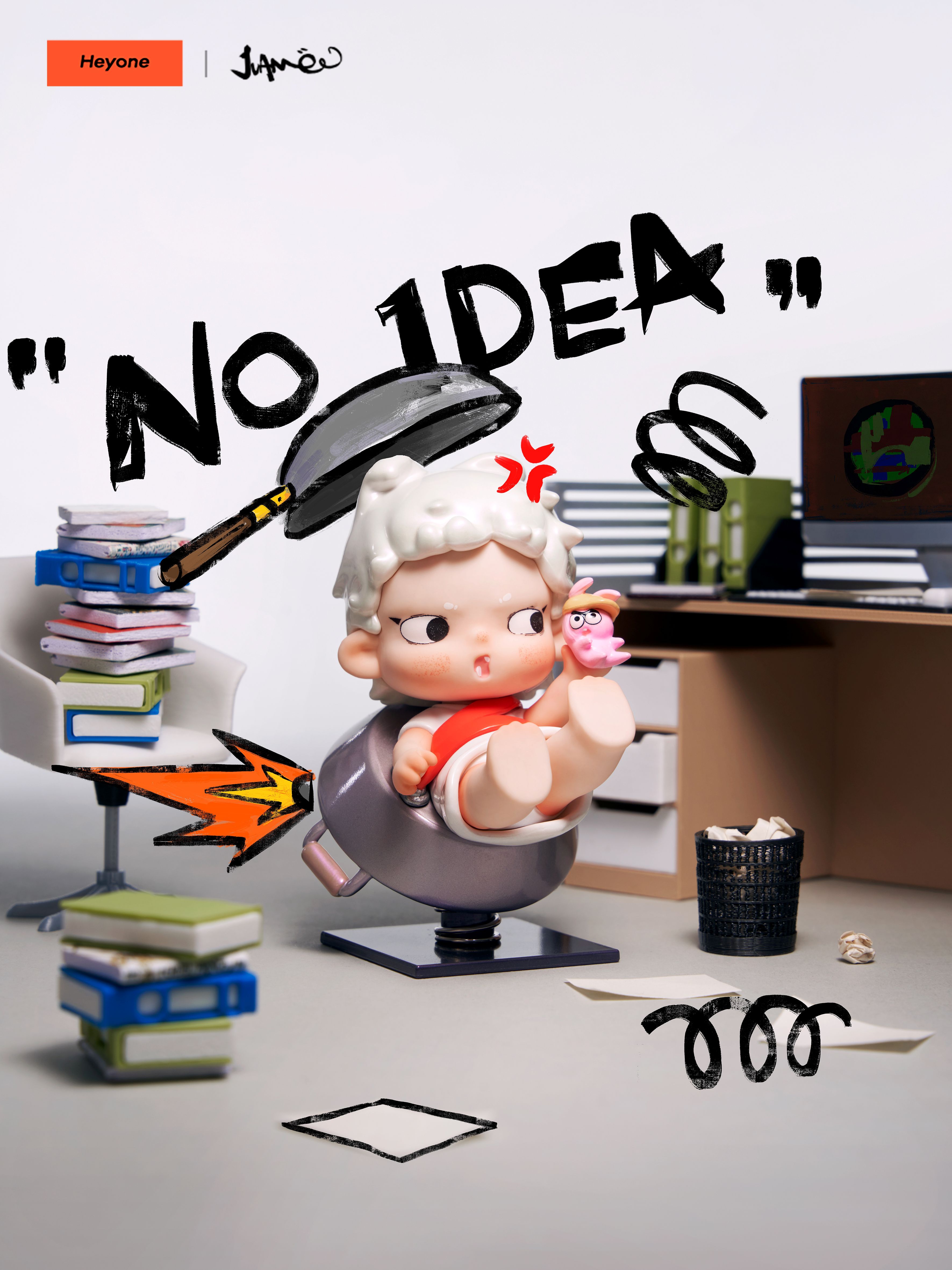 JUANJUAN-Crazy OFFICE: A Guide to the Breaking Point 쥬안쥬안-크레이지 오피스: 어 가이드 투 더 브레이킹 포인트 시리즈 랜덤 피규어 (낱개)6개 구매시 풀박스 배송